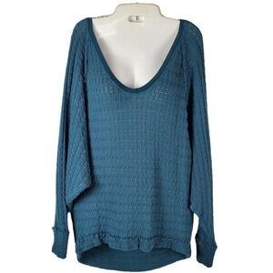 We The Free Batwing Knitted Lounge Sweater Top Women Size Medium